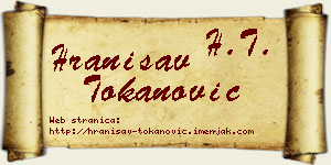 Hranisav Tokanović vizit kartica